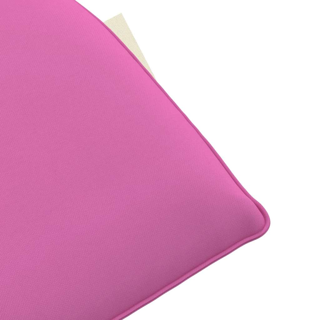 Folding sun lounger 175x54x8.5 cm pink Oxford fabric