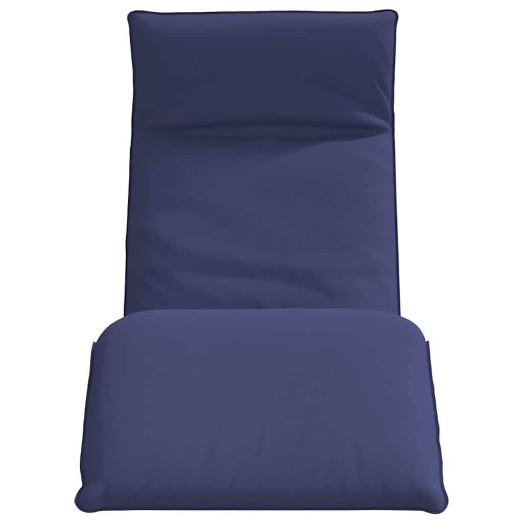 Folding sun lounger 175x54x8.5 cm navy blue