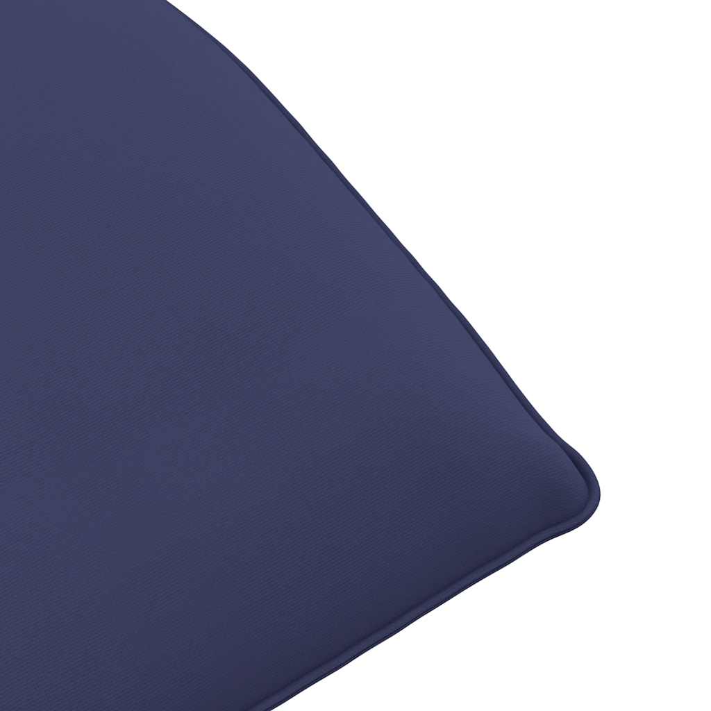 Folding sun lounger 175x54x8.5 cm navy blue