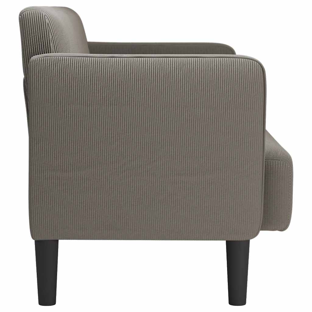 109 cm glove sofa in light grey corduroy fabric
