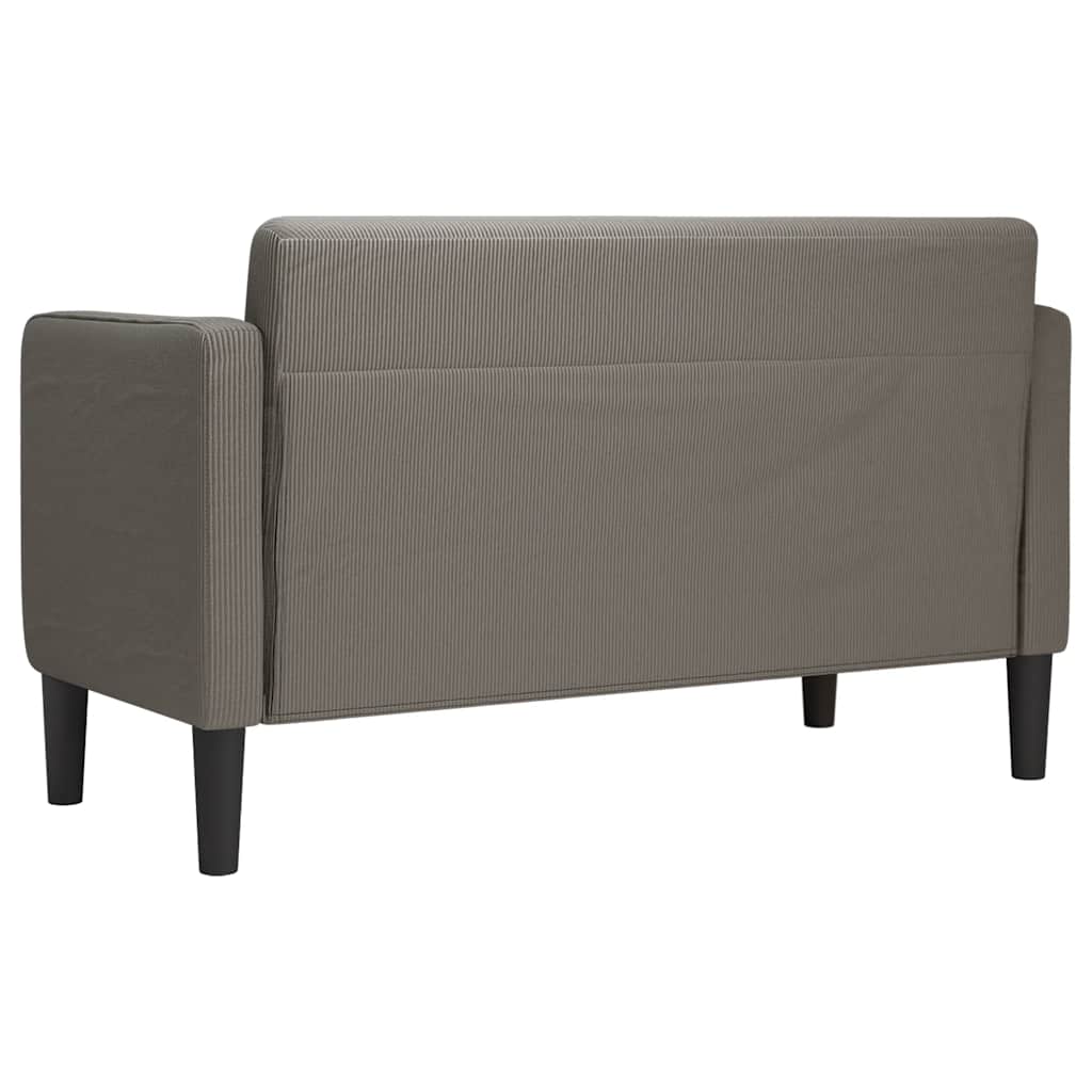 109 cm glove sofa in light grey corduroy fabric