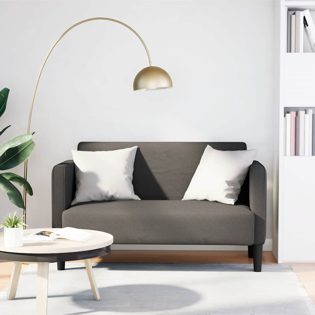 109 cm glove sofa in light grey corduroy fabric