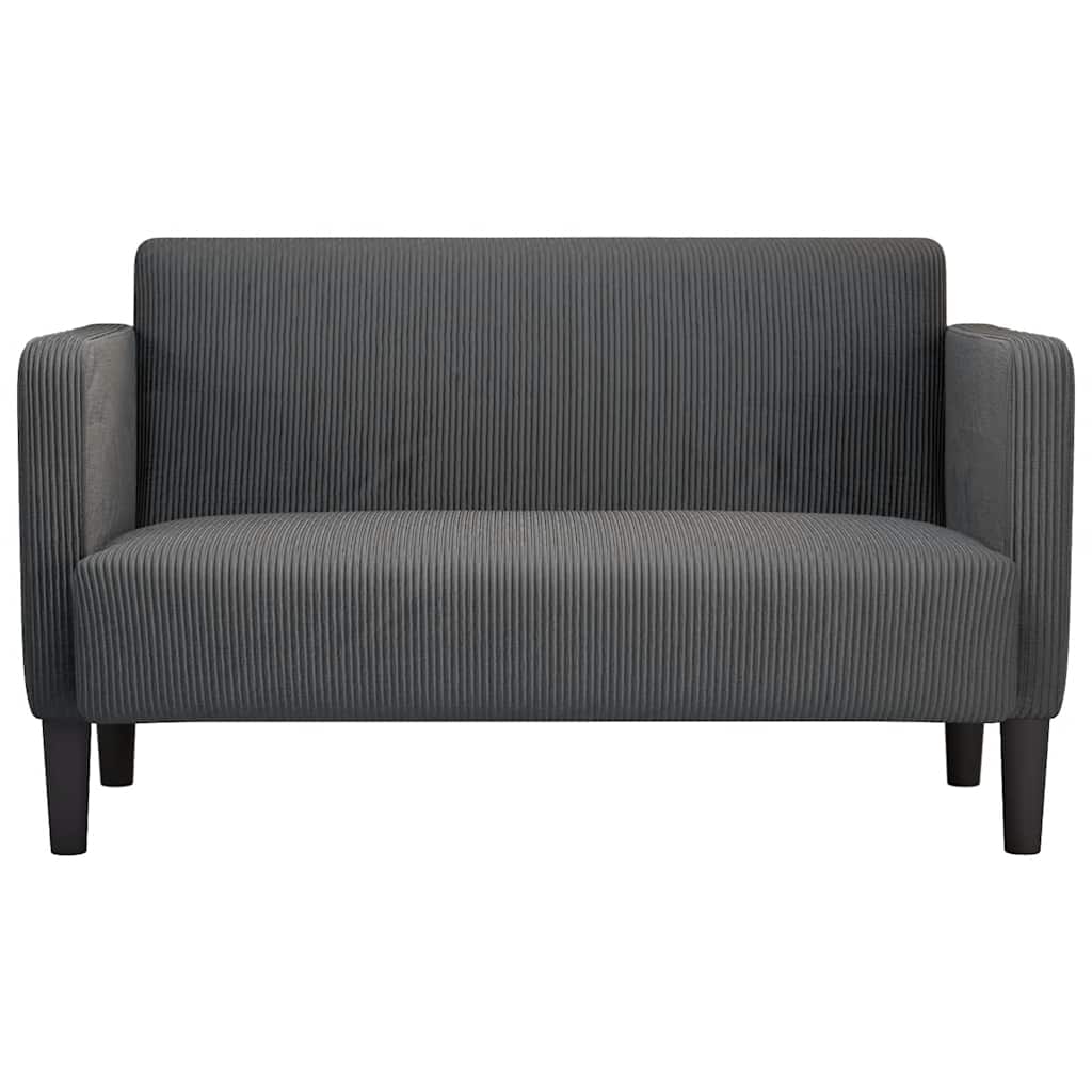 109 cm glove sofa in dark grey corduroy fabric