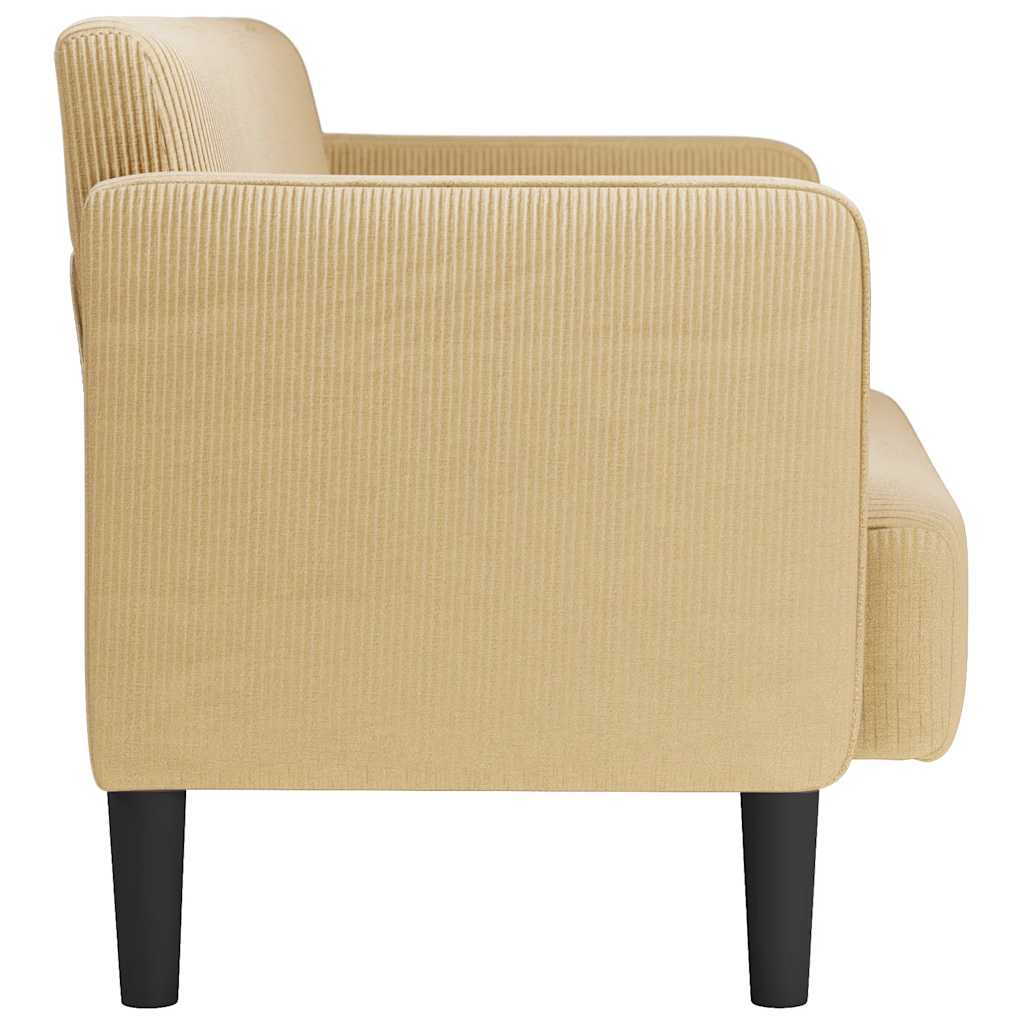 109 cm glove sofa in light green-grey corduroy fabric