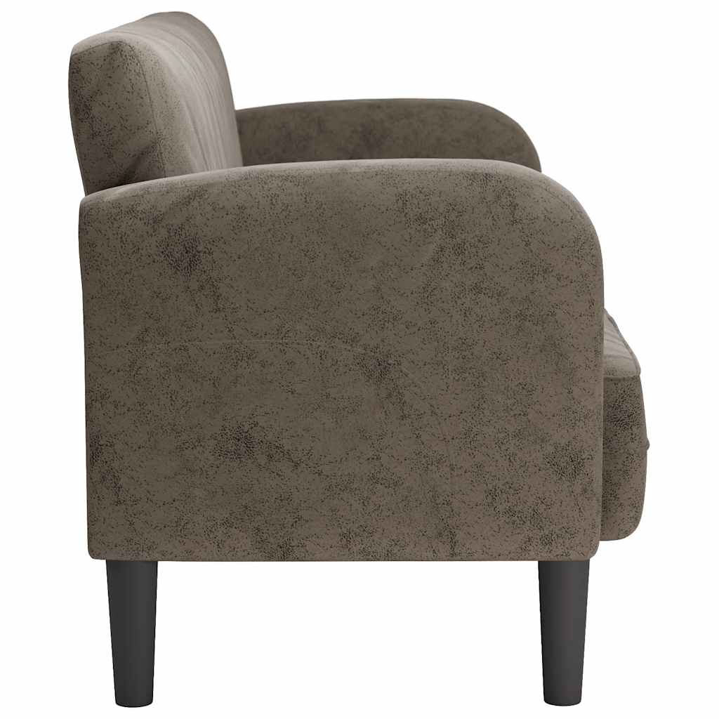 Sofa-glove 110 cm dark grey artificial leather