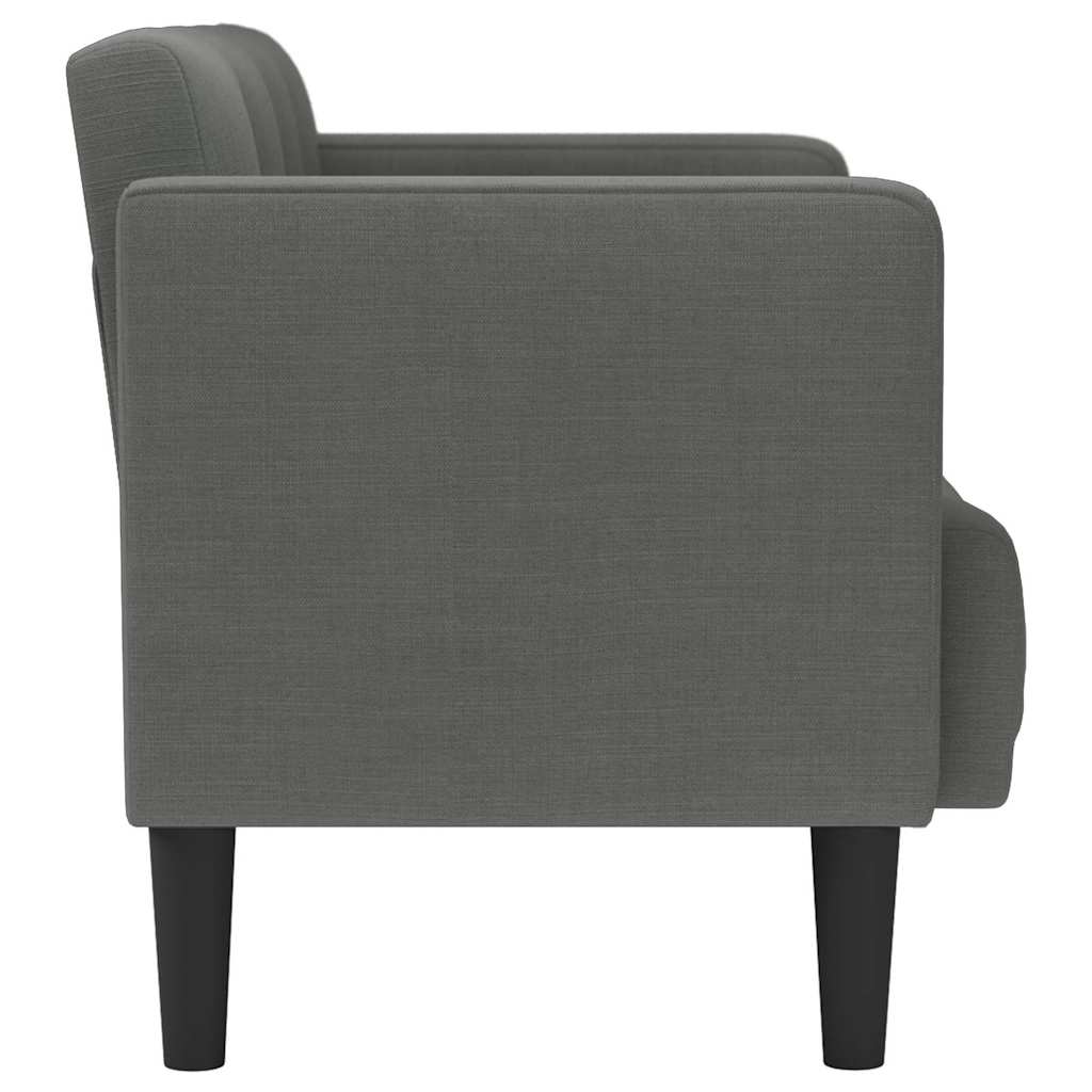 Sofa-glove 111 cm dark grey fabric