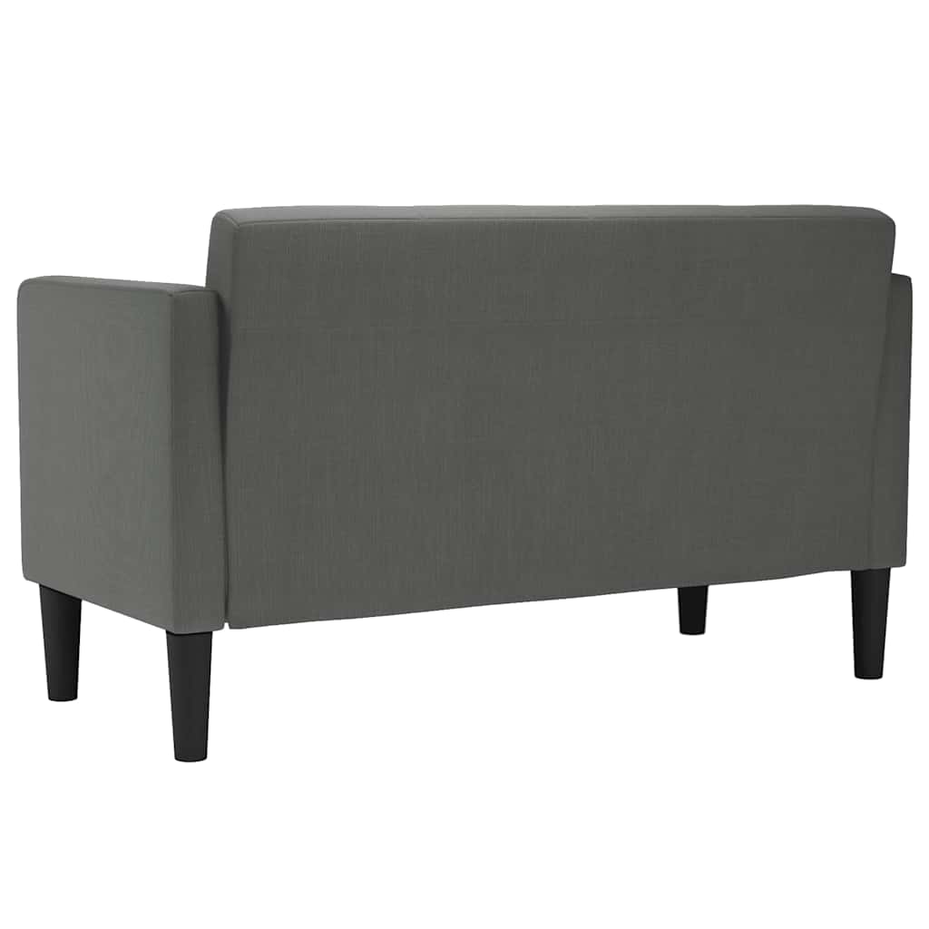 Sofa-glove 111 cm dark grey fabric