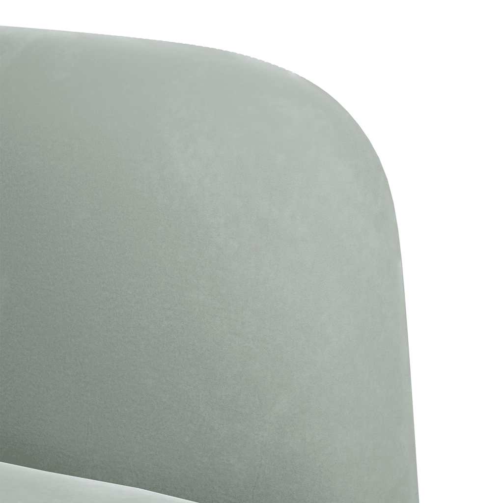 Sofá-luvas 109 cm veludo cinzento-claro