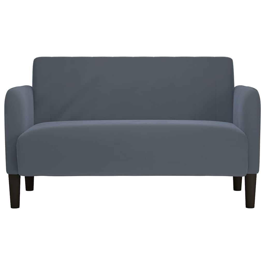 109 cm dark grey velvet glove sofa