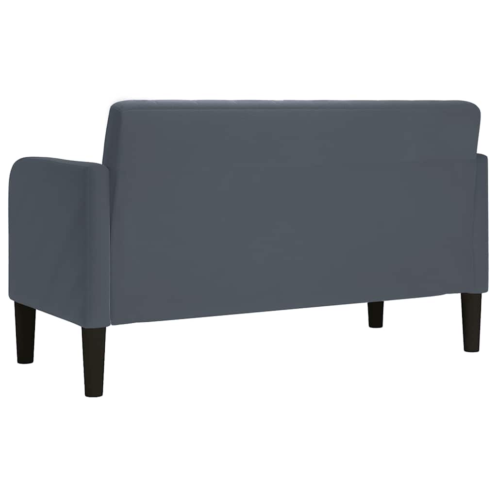 109 cm dark grey velvet glove sofa