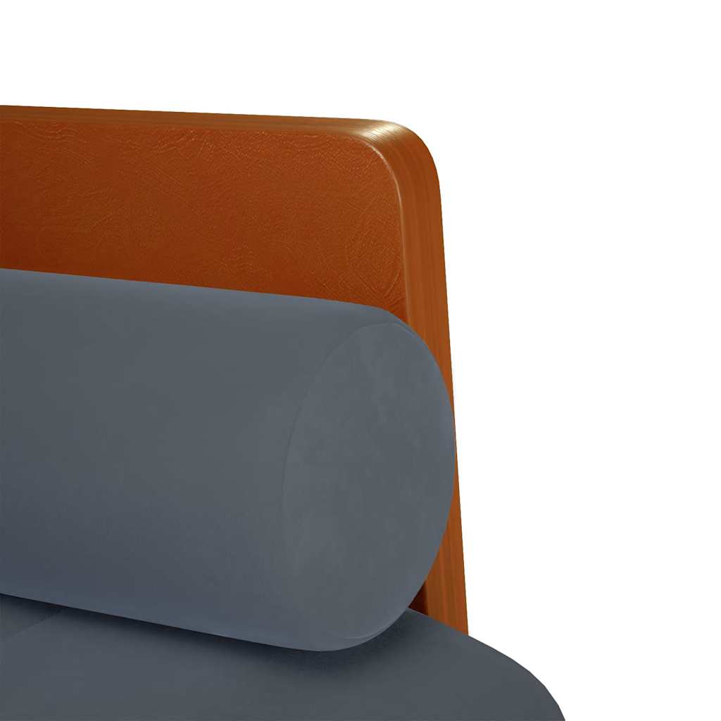 Sofa-gloves with rollers 110 cm dark grey velvet
