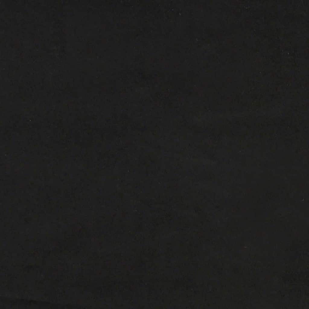 Sofá-luvas com rolos 110 cm veludo preto