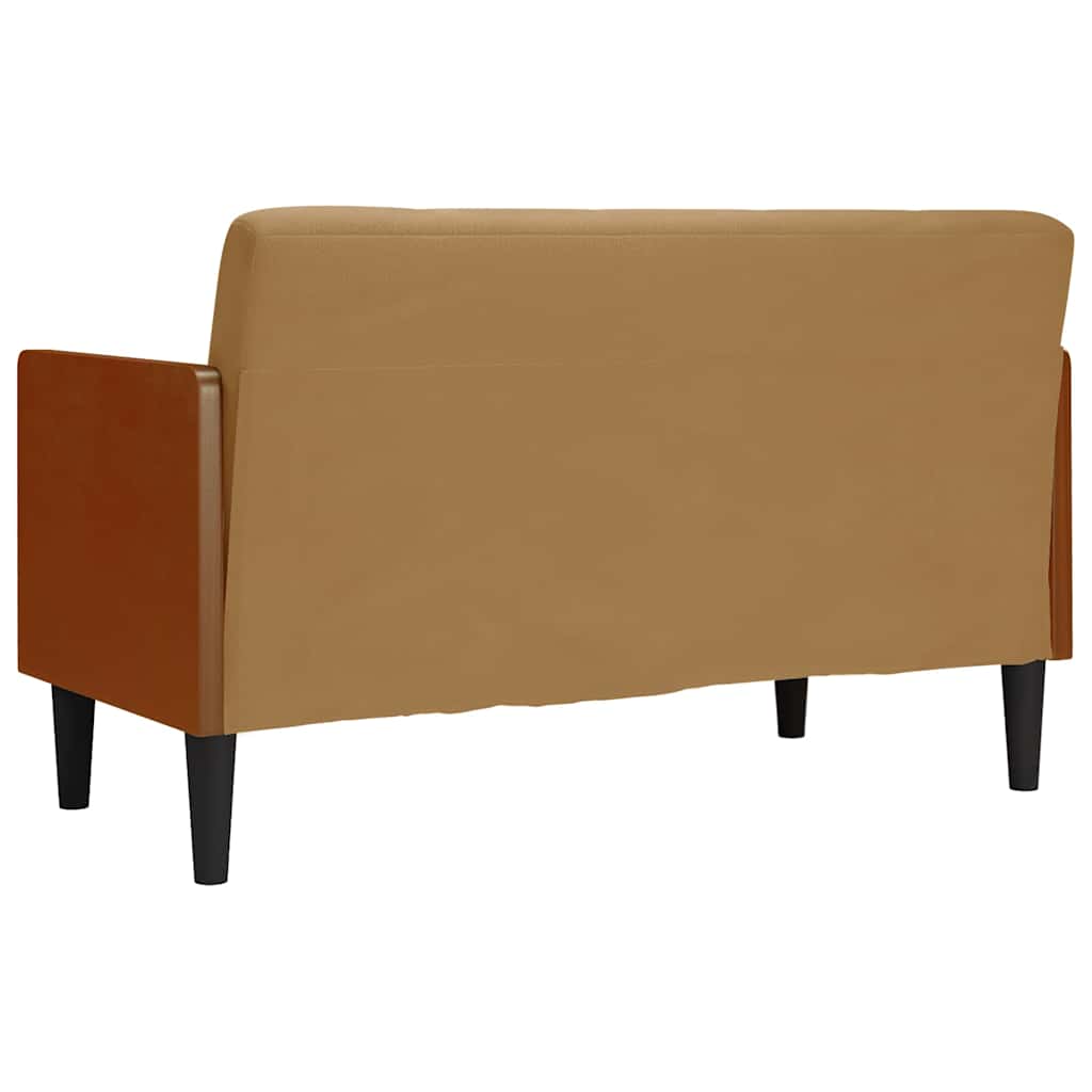 Sofa glove with rollers 110 cm brown velvet