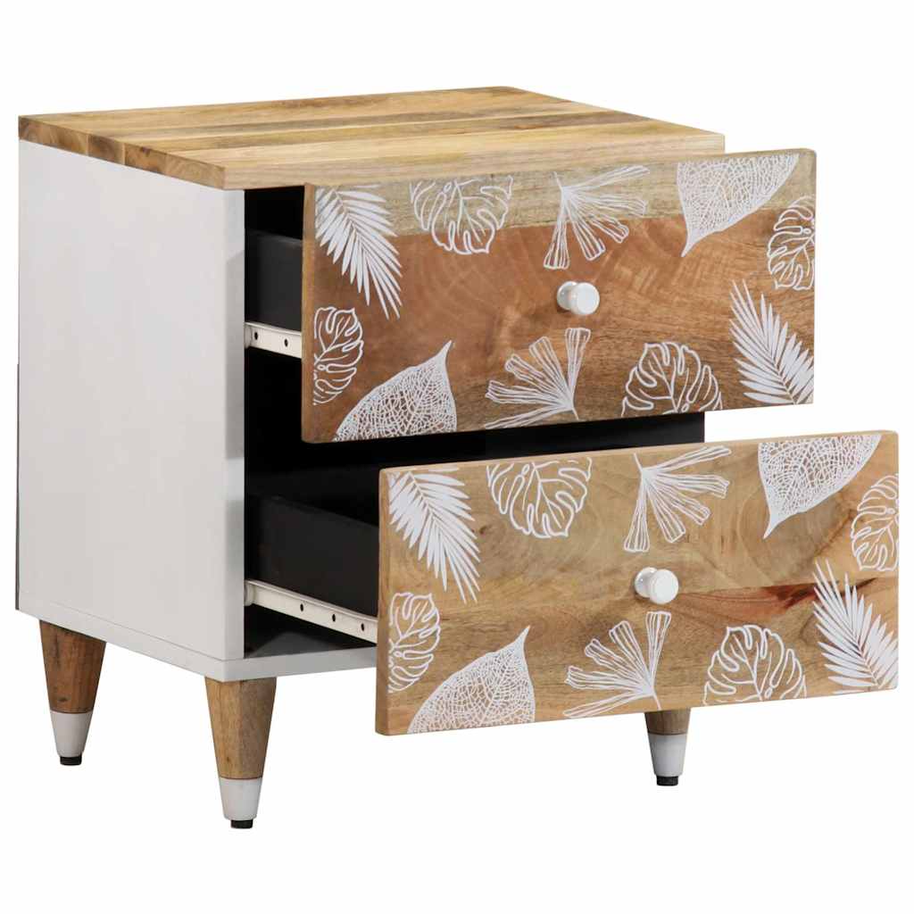 Bedside tables 2 pcs 40x33.5x46 cm solid mango wood
