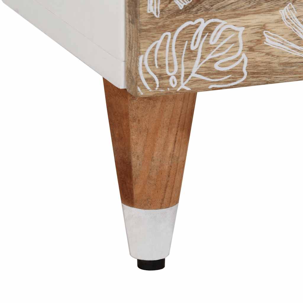 Bedside table 40x33x46 cm solid mango wood