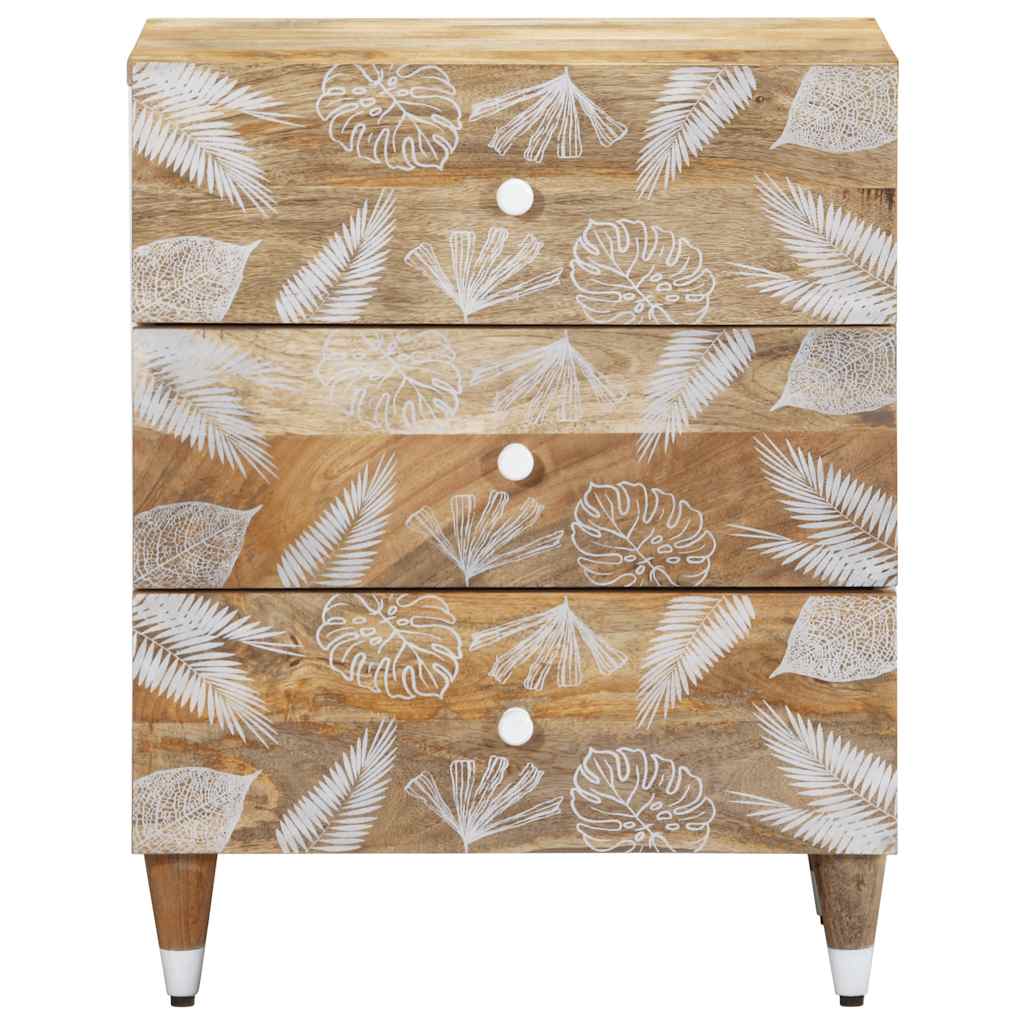 Bedside table 50x33x60 cm solid mango wood
