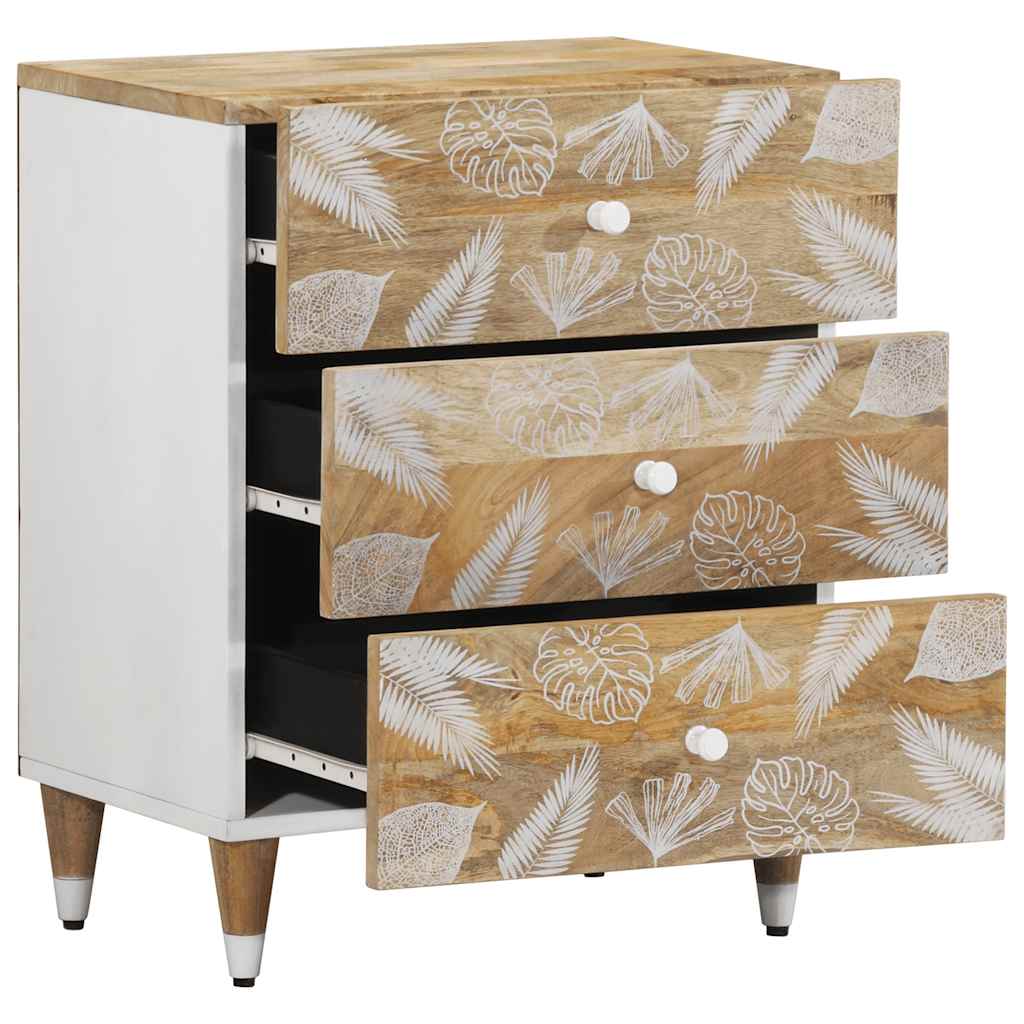 Bedside table 50x33x60 cm solid mango wood