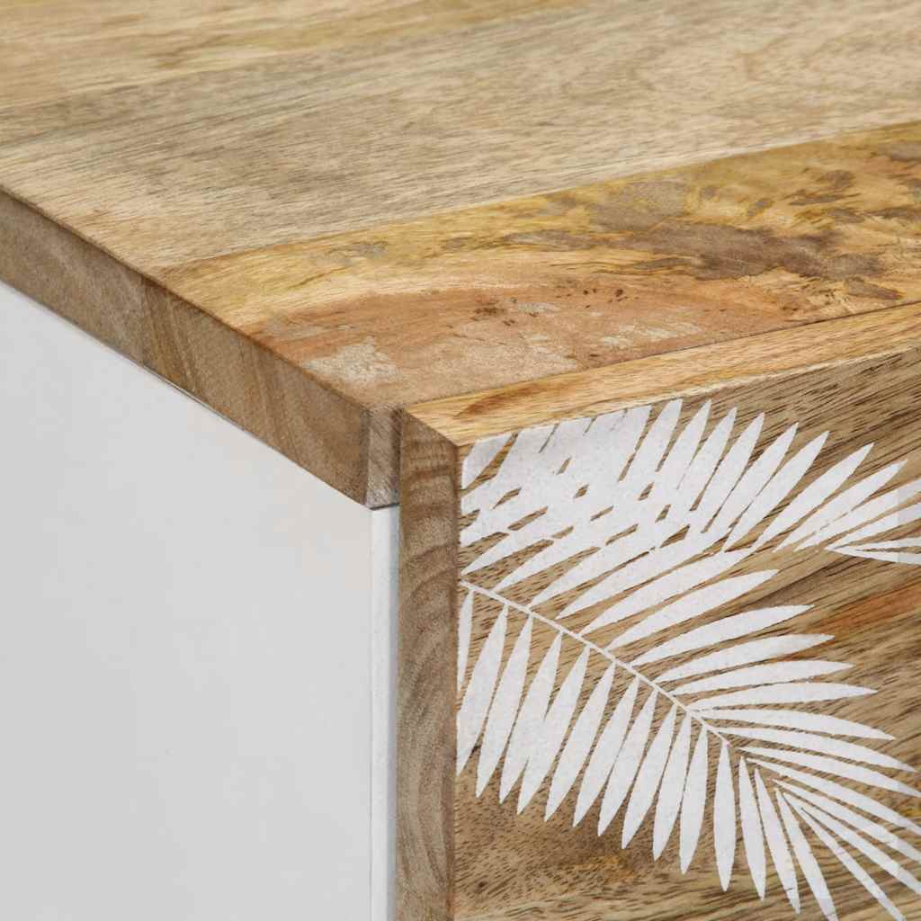 Bedside table 50x33x60 cm solid mango wood