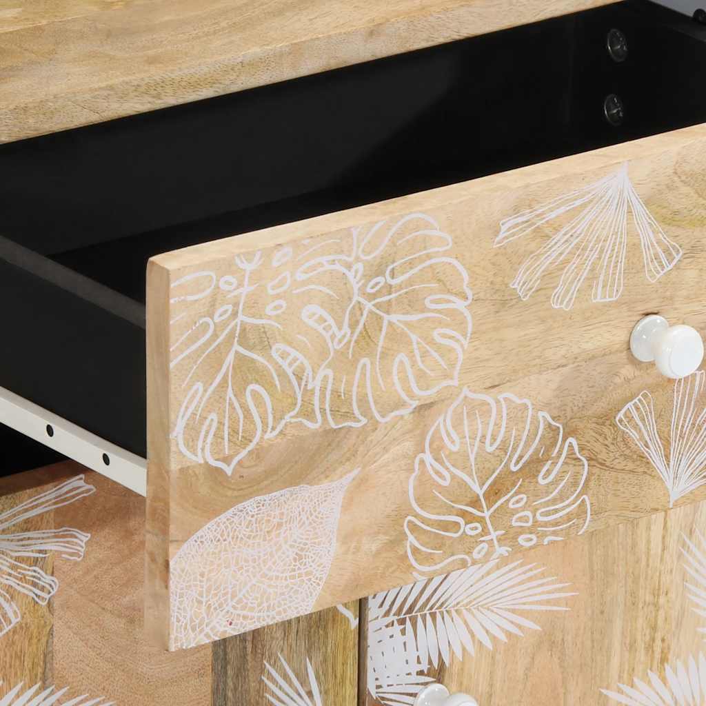 Bedside table 50x33x60 cm solid mango wood