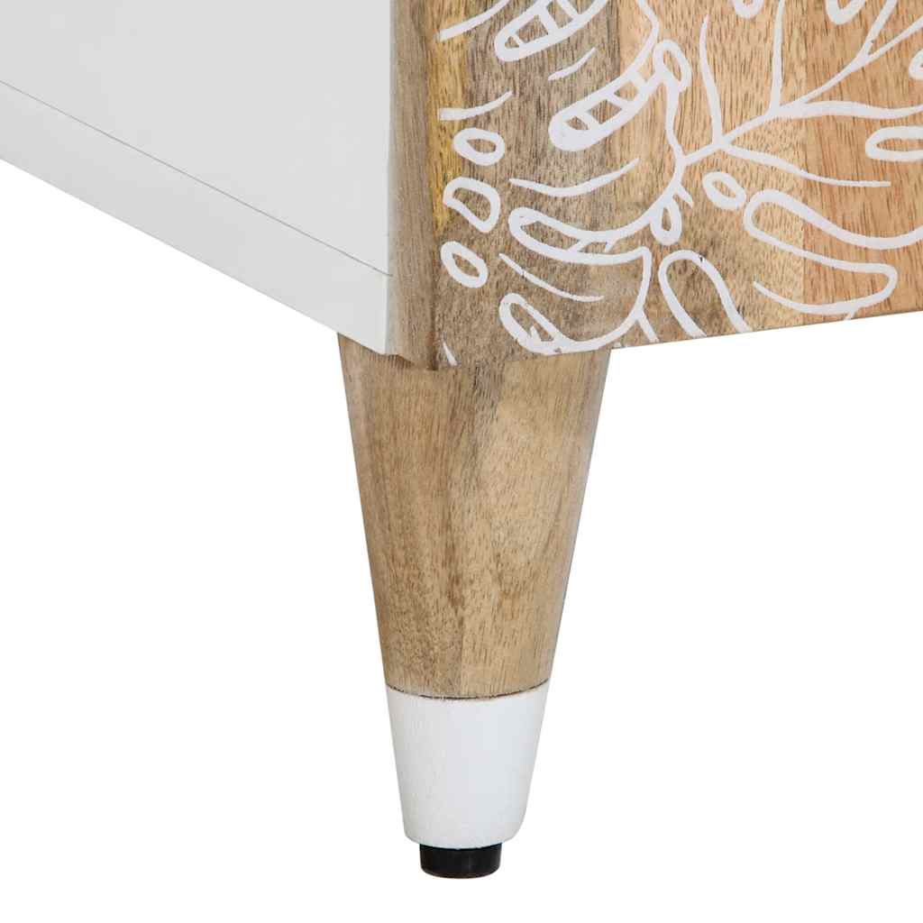 Bedside table 50x33x60 cm solid mango wood