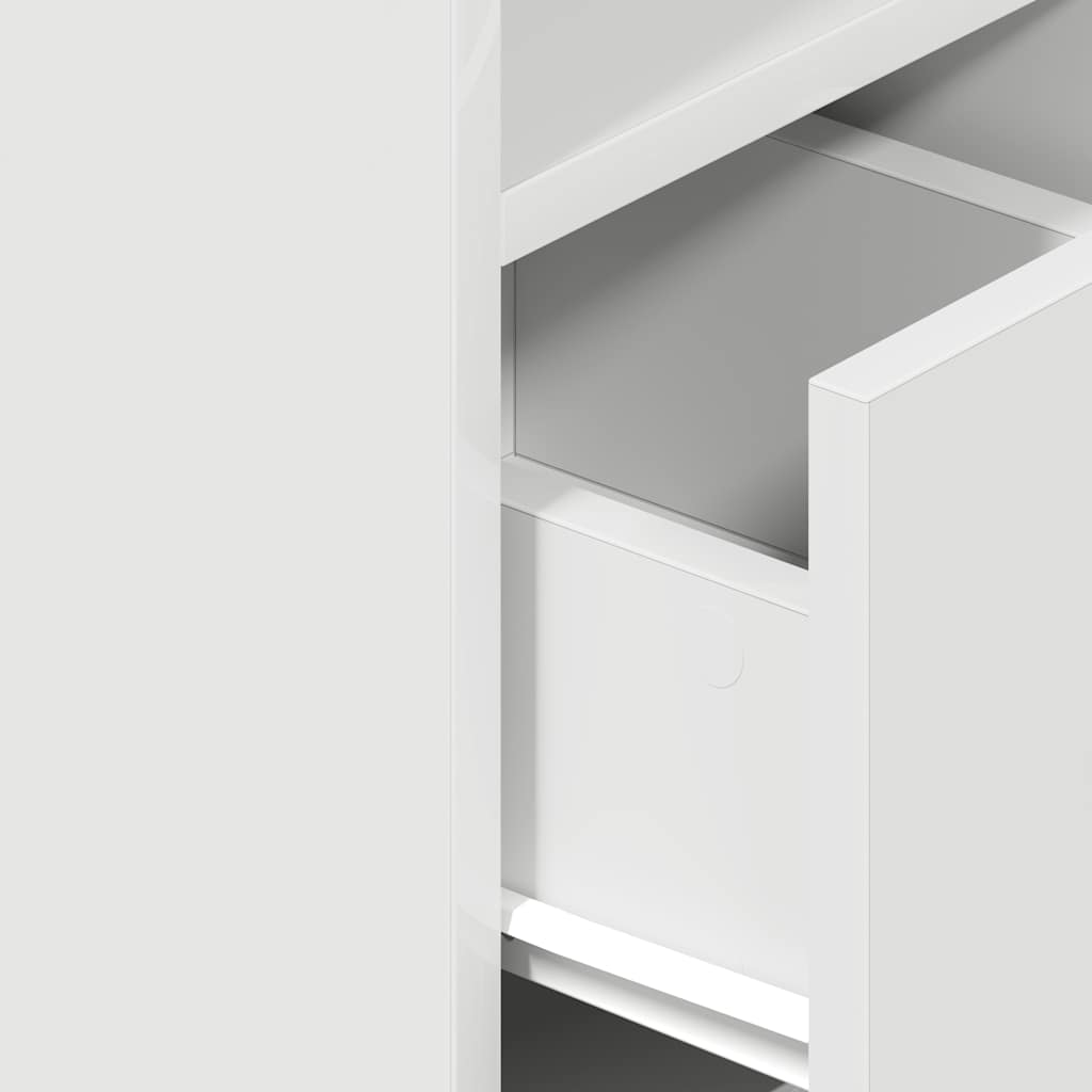 Mesa de cabeceira com gaveta 25x31x66 cm branco
