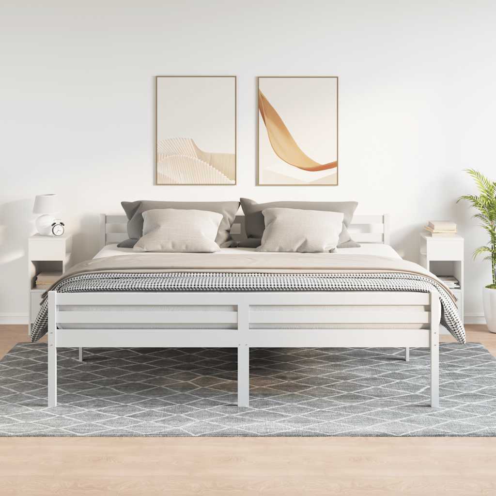 Mesas de cabeceira 2 pcs com gaveta 25x31x66 cm branco