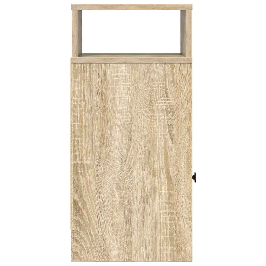 Mesa de cabeceira com gaveta 25x31x66 cm carvalho sonoma