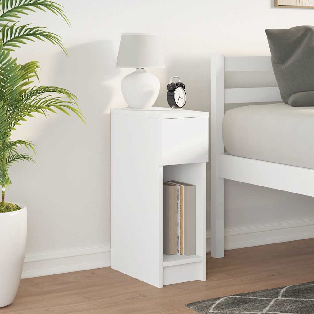 Mesa de cabeceira com gaveta 20x36x60 cm branco