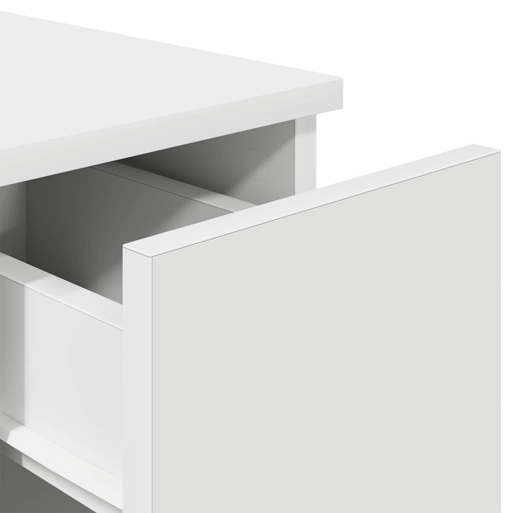 Mesa de cabeceira com gaveta 20x36x60 cm branco