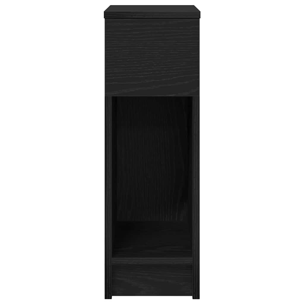 Mesas de cabeceira com gaveta 2 pcs 20x36x60 cm carvalho preto
