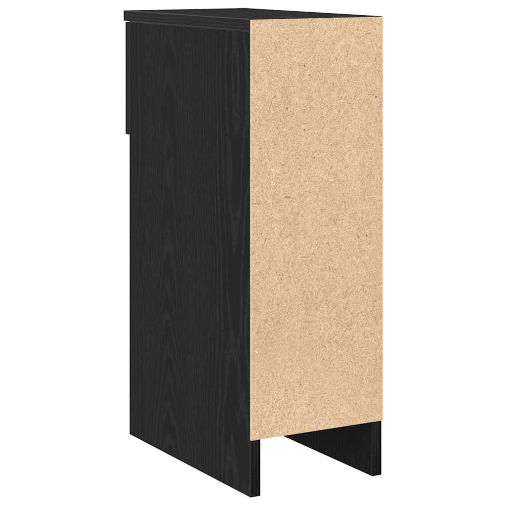 Mesas de cabeceira com gaveta 2 pcs 20x36x60 cm carvalho preto