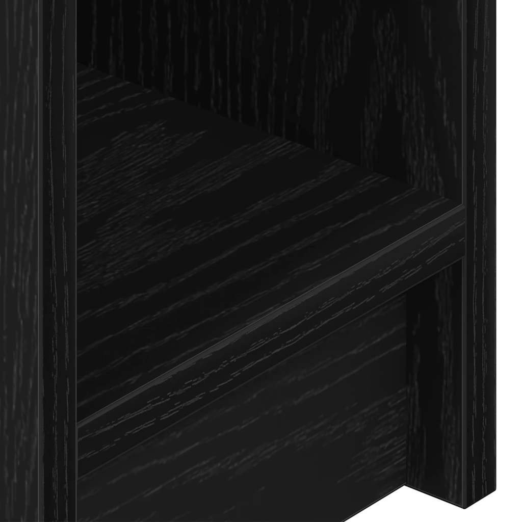 Mesas de cabeceira com gaveta 2 pcs 20x36x60 cm carvalho preto