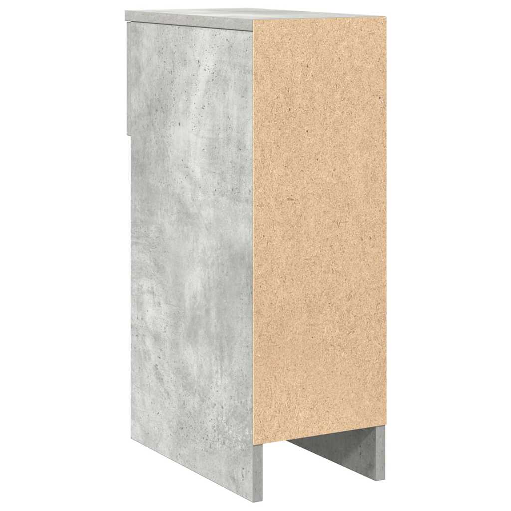 Mesas de cabeceira com gaveta 2 pcs 20x36x60cm cinzento cimento