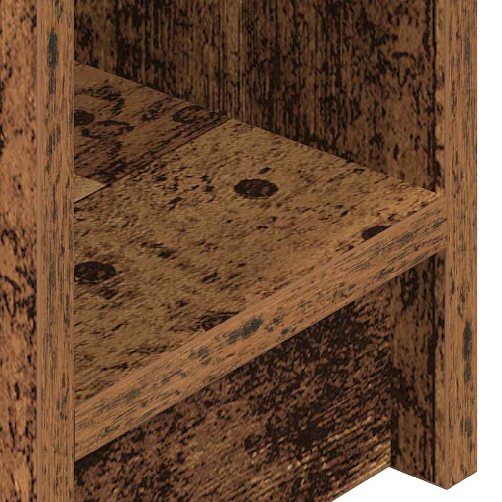 Mesas de cabeceira com gaveta 2 pcs 20x36x60 cm madeira velha