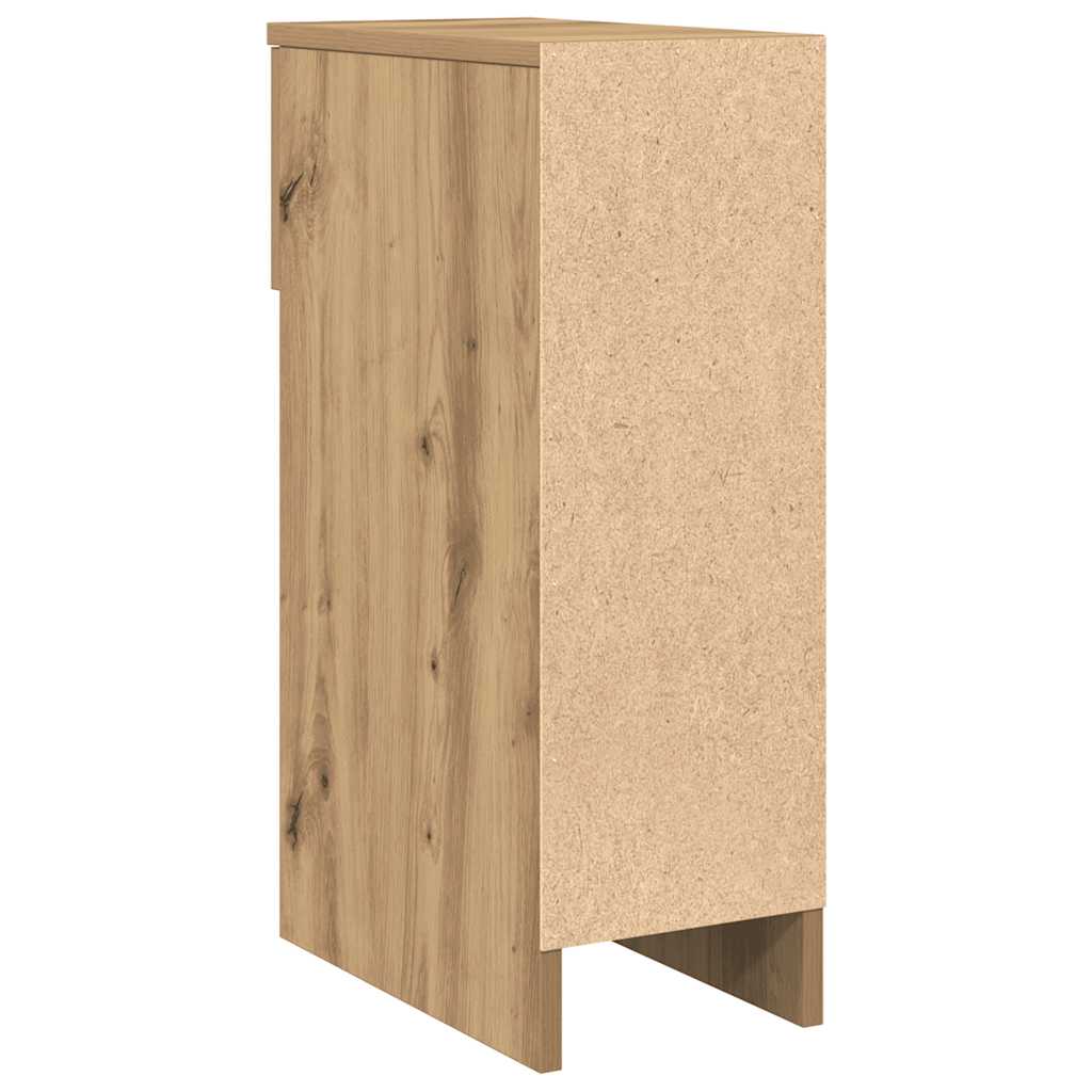 Mesas de cabeceira c/ gaveta 2pcs 20x36x60cm carvalho artisiano