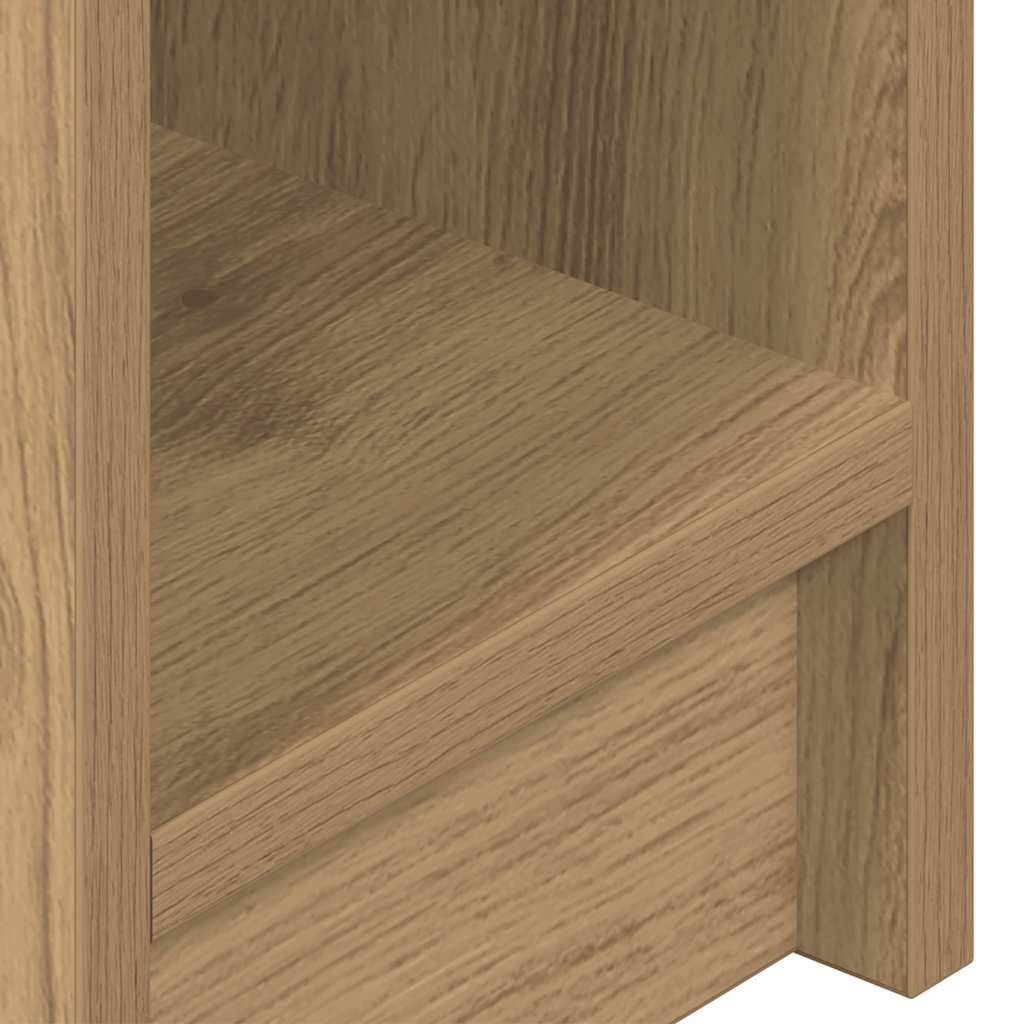 Mesas de cabeceira c/ gaveta 2pcs 20x36x60cm carvalho artisiano