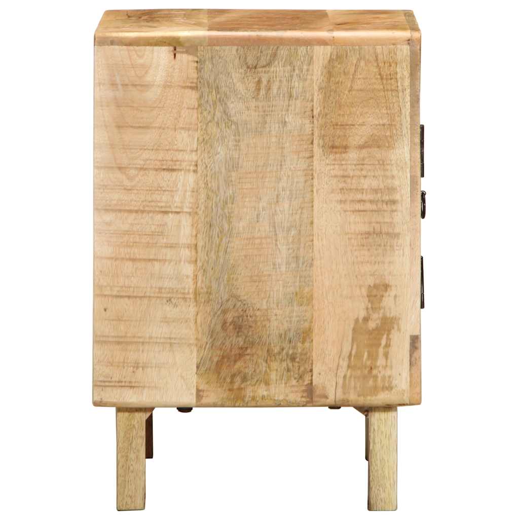Mesas de cabeceira 2 pcs 40x32x46 cm mangueira áspera maciça