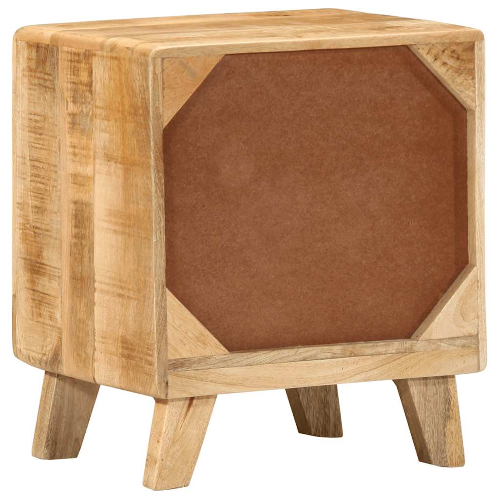 Mesas de cabeceira 2 pcs 40x32x46 cm mangueira áspera maciça