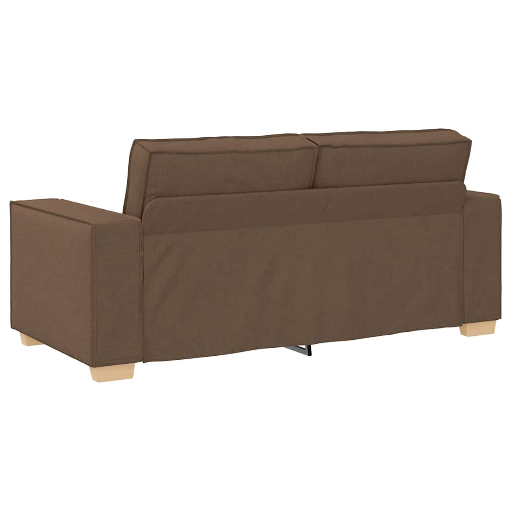 Sofá de 2 lugares marrom 140 cm tecido