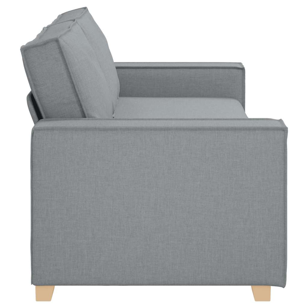 Sofá de 3 lugares cinza claro 180 cm Tecido