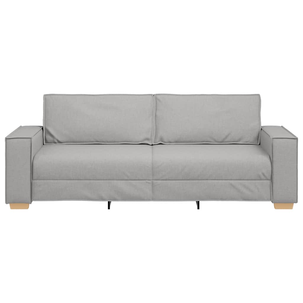 Sofá de 3 lugares cinza nuvem 180 cm tecido
