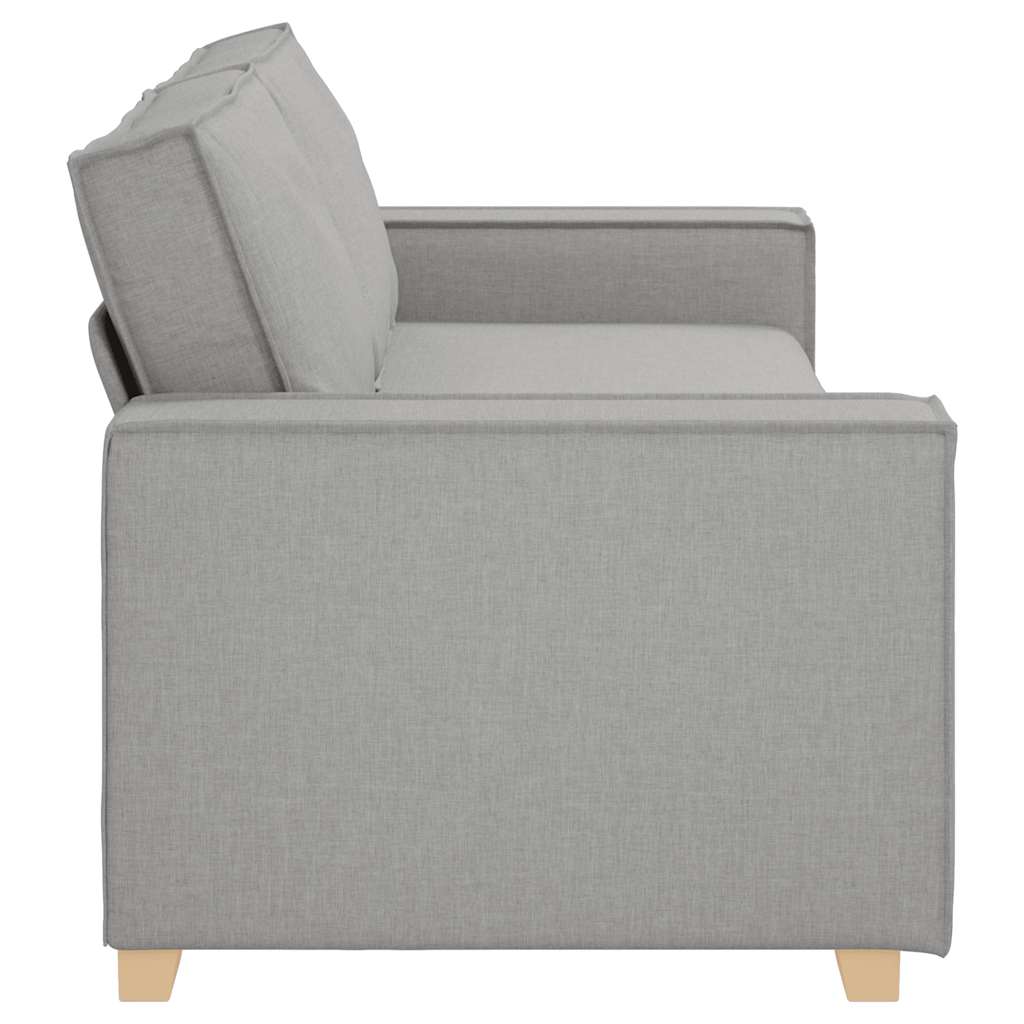 Sofá de 3 lugares cinza nuvem 180 cm tecido