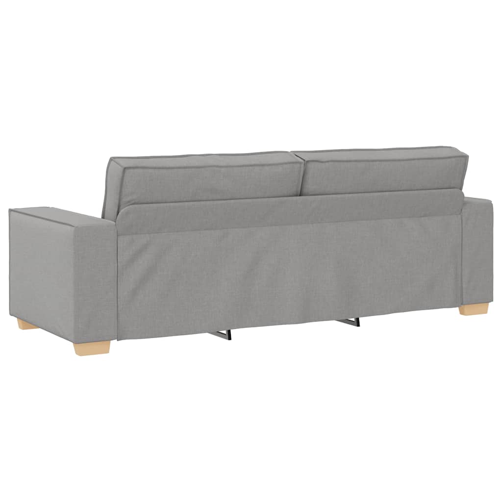 Sofá de 3 lugares cinza nuvem 180 cm tecido
