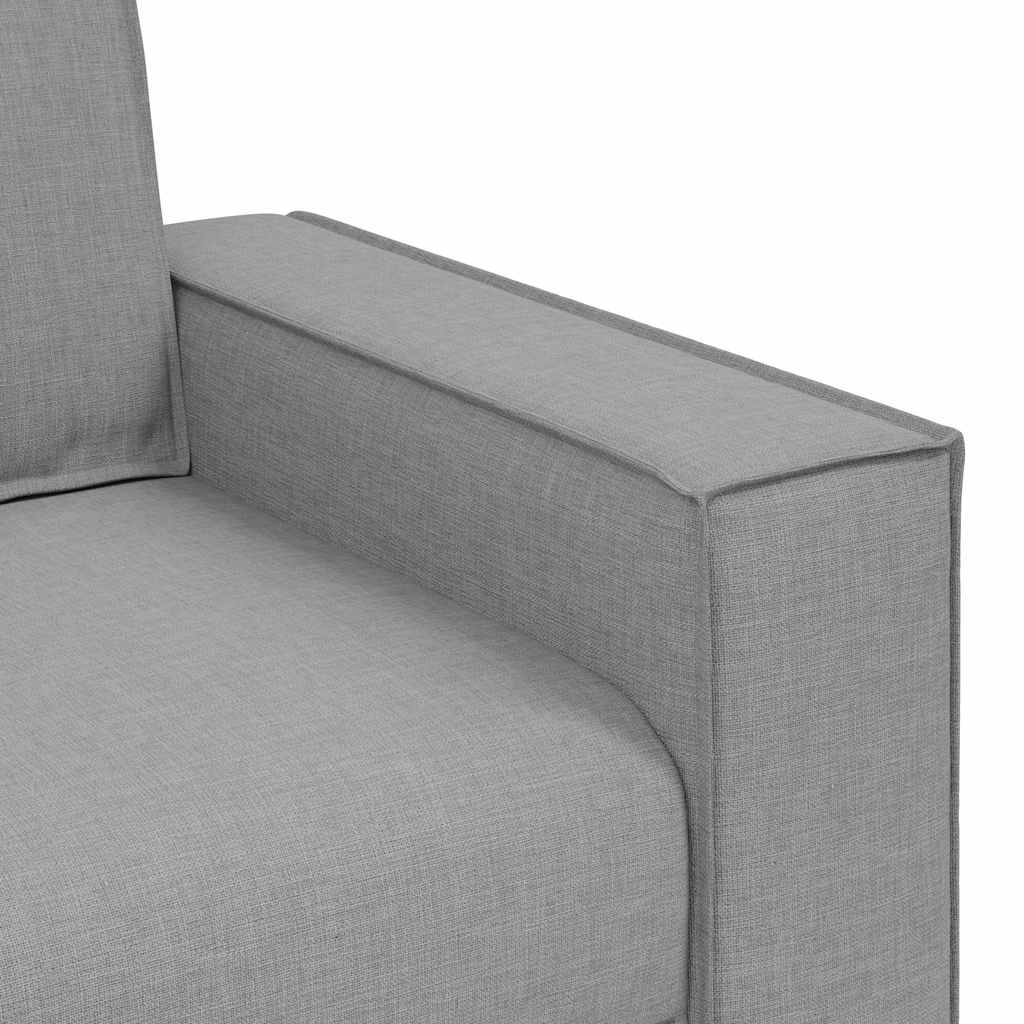 Sofá de 3 lugares cinza nuvem 180 cm tecido