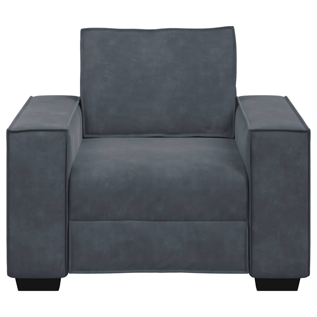 Poltrona 60 cm veludo verde-escuro