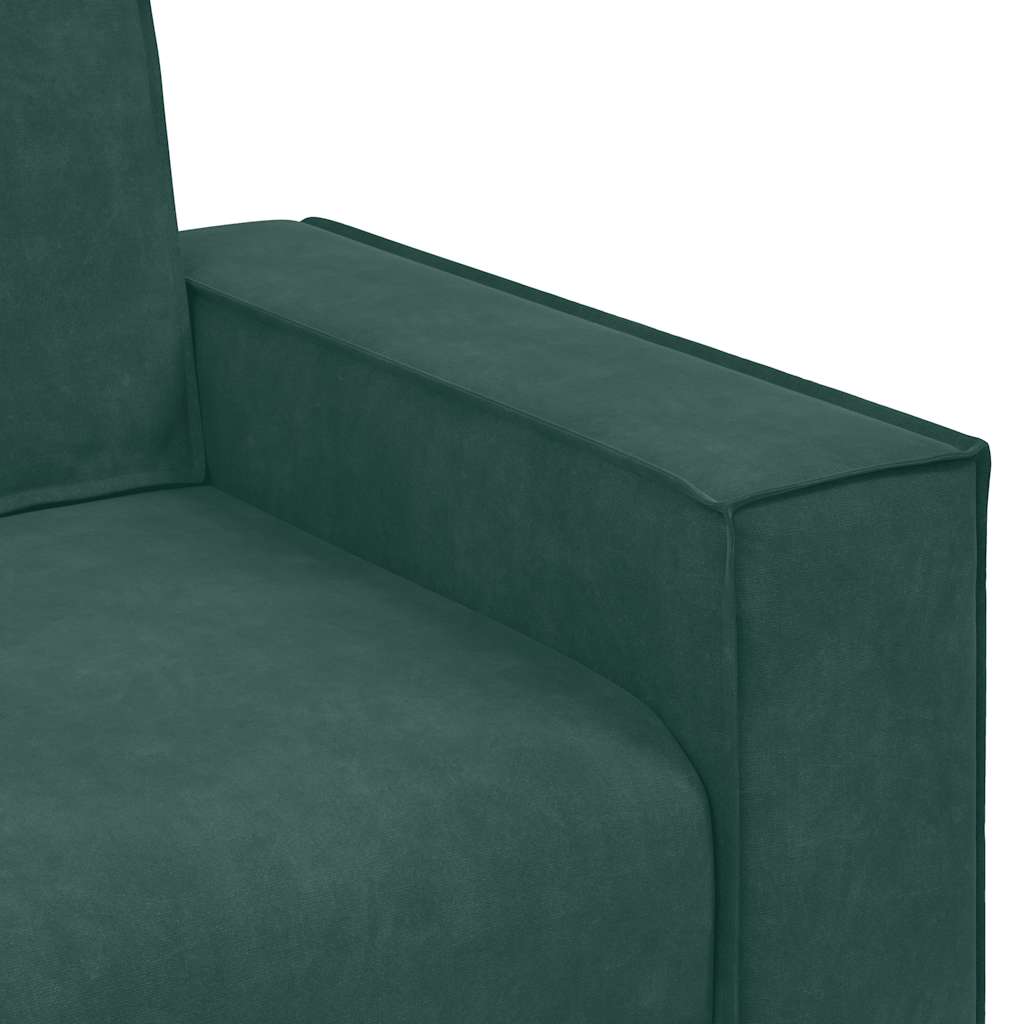 2-seater sofa 120 cm dark green velvet