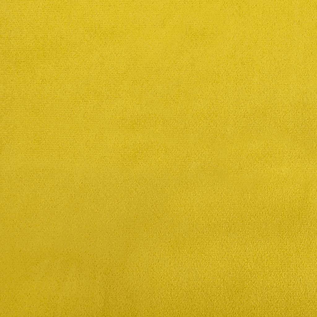 2-seater velvet sofa 120 cm yellow