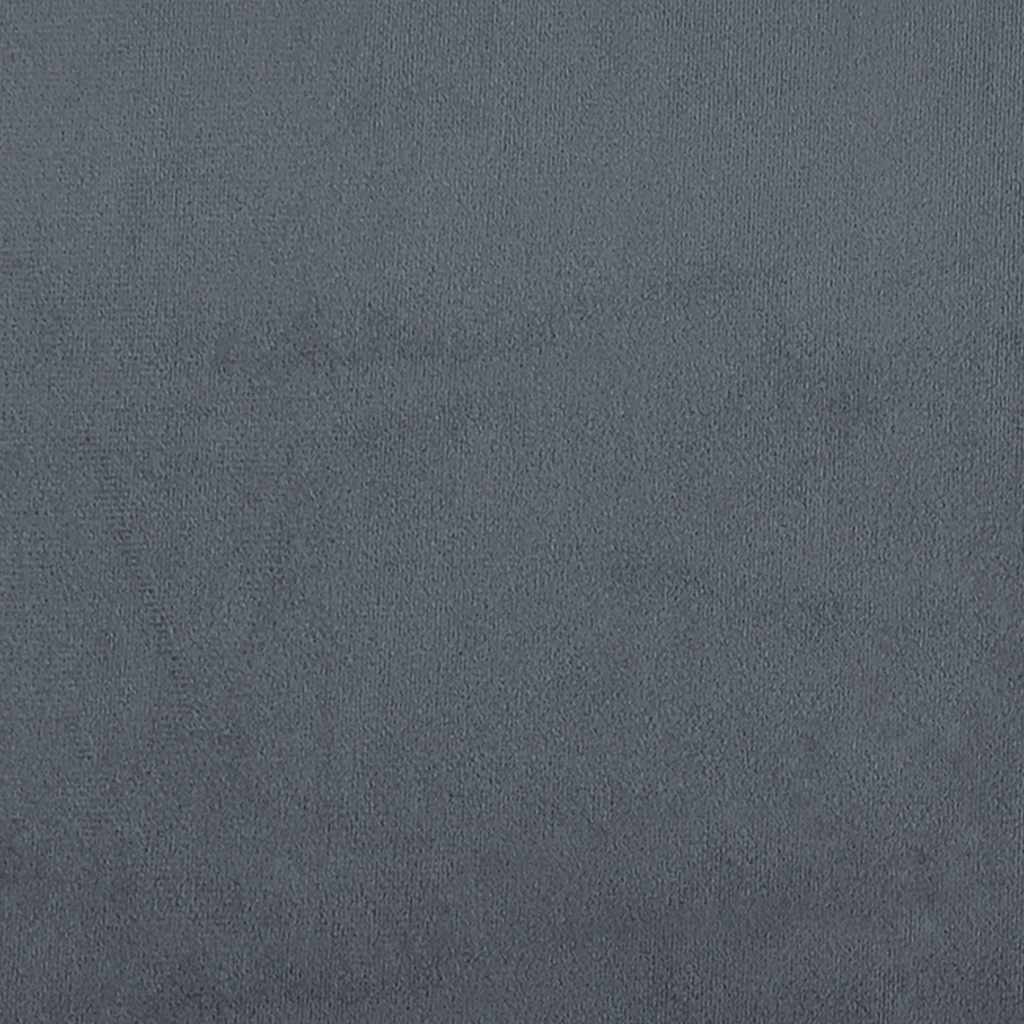 3-seater sofa 180 cm dark grey velvet