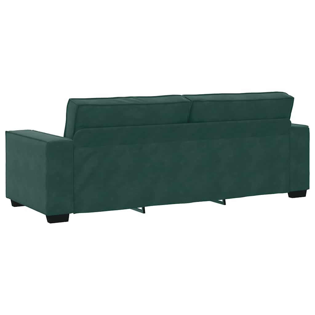 3-seater sofa 180 cm dark green velvet