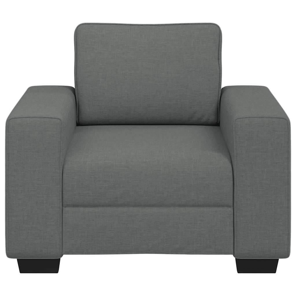 Poltrona 60 cm tecido cinzento-escuro